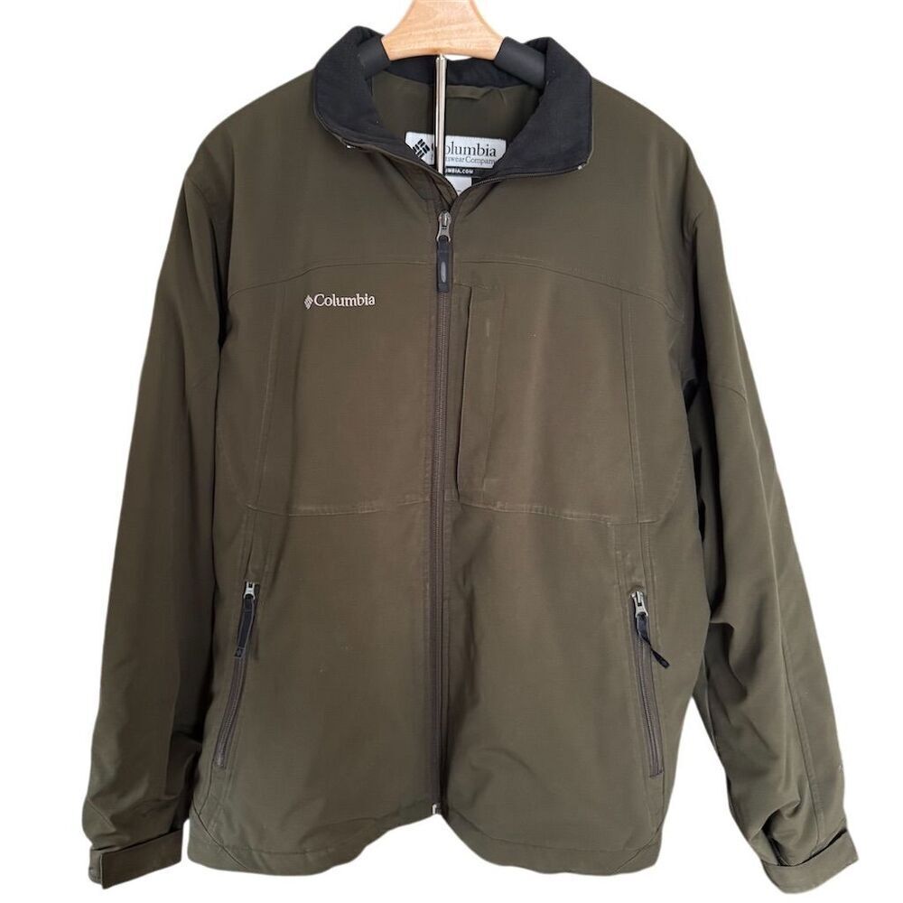 Columbia Ascender Softshell Coat Green Men's Size Large